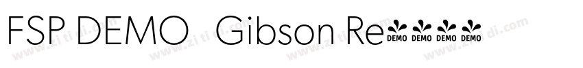 FSP DEMO   Gibson Re字体转换